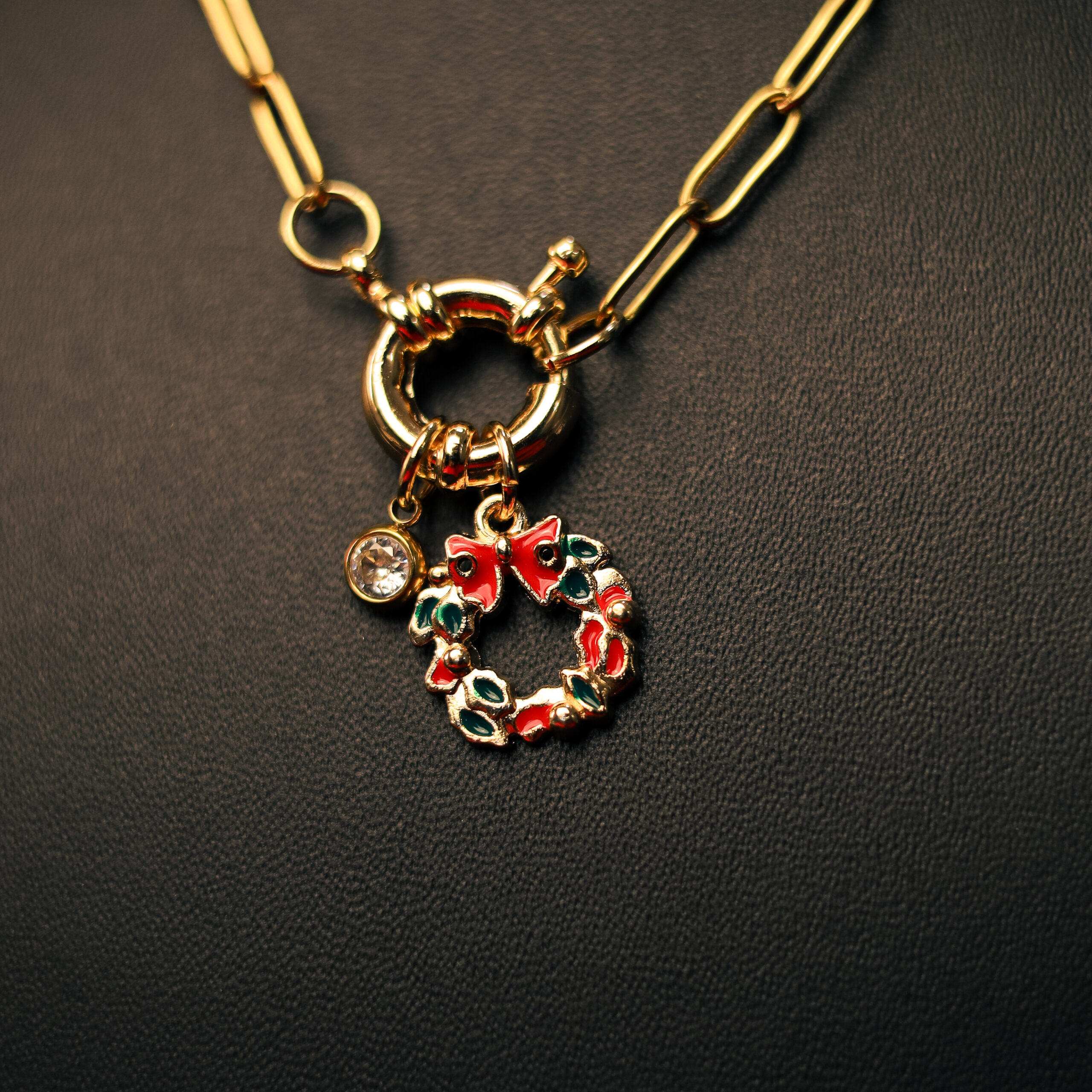 Holiday Wreath Necklet