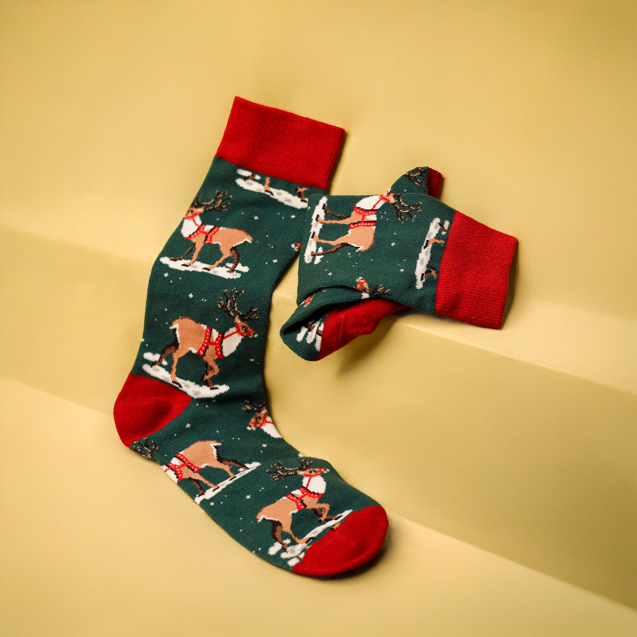 Starry Reindeer Socks