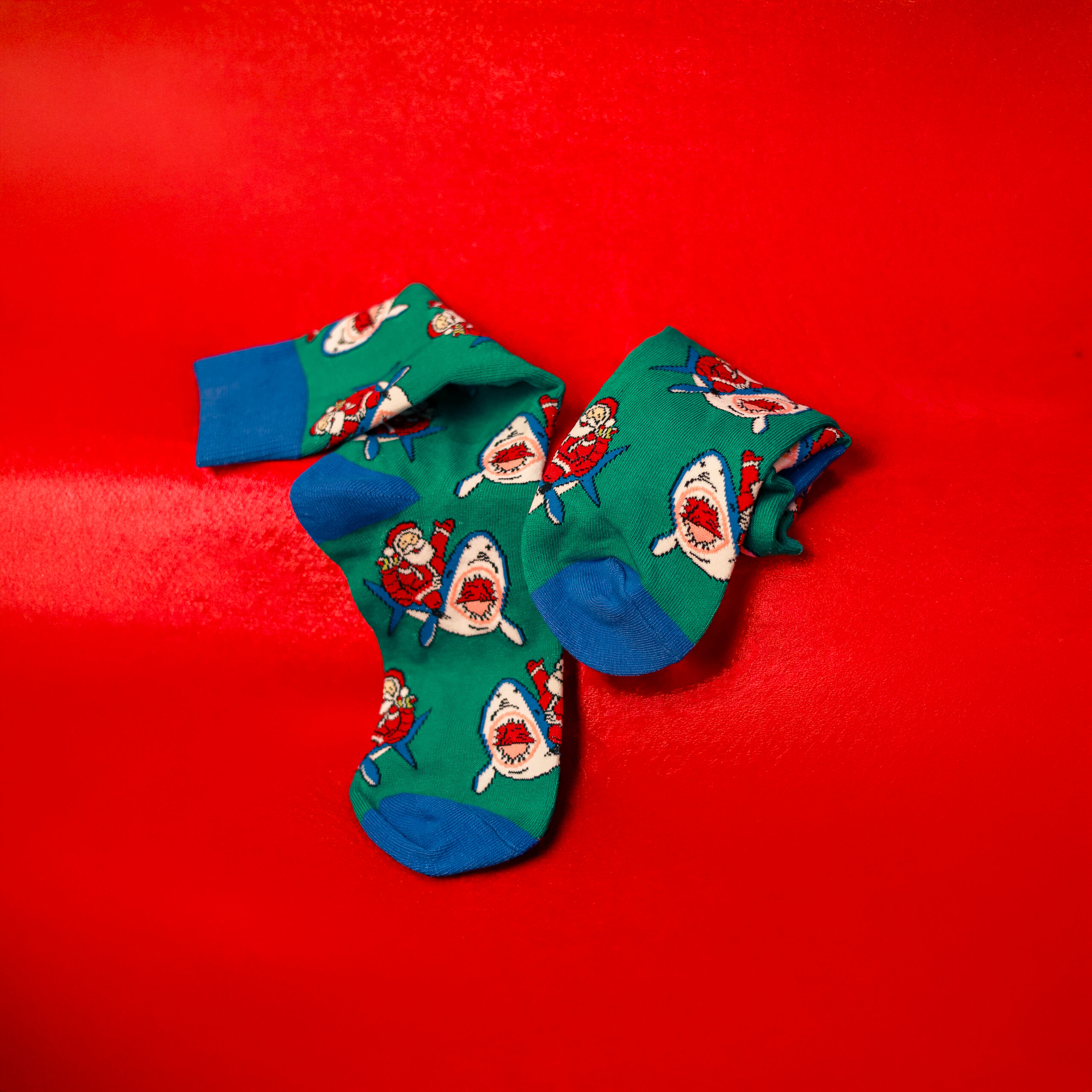 Surfing Santa Socks