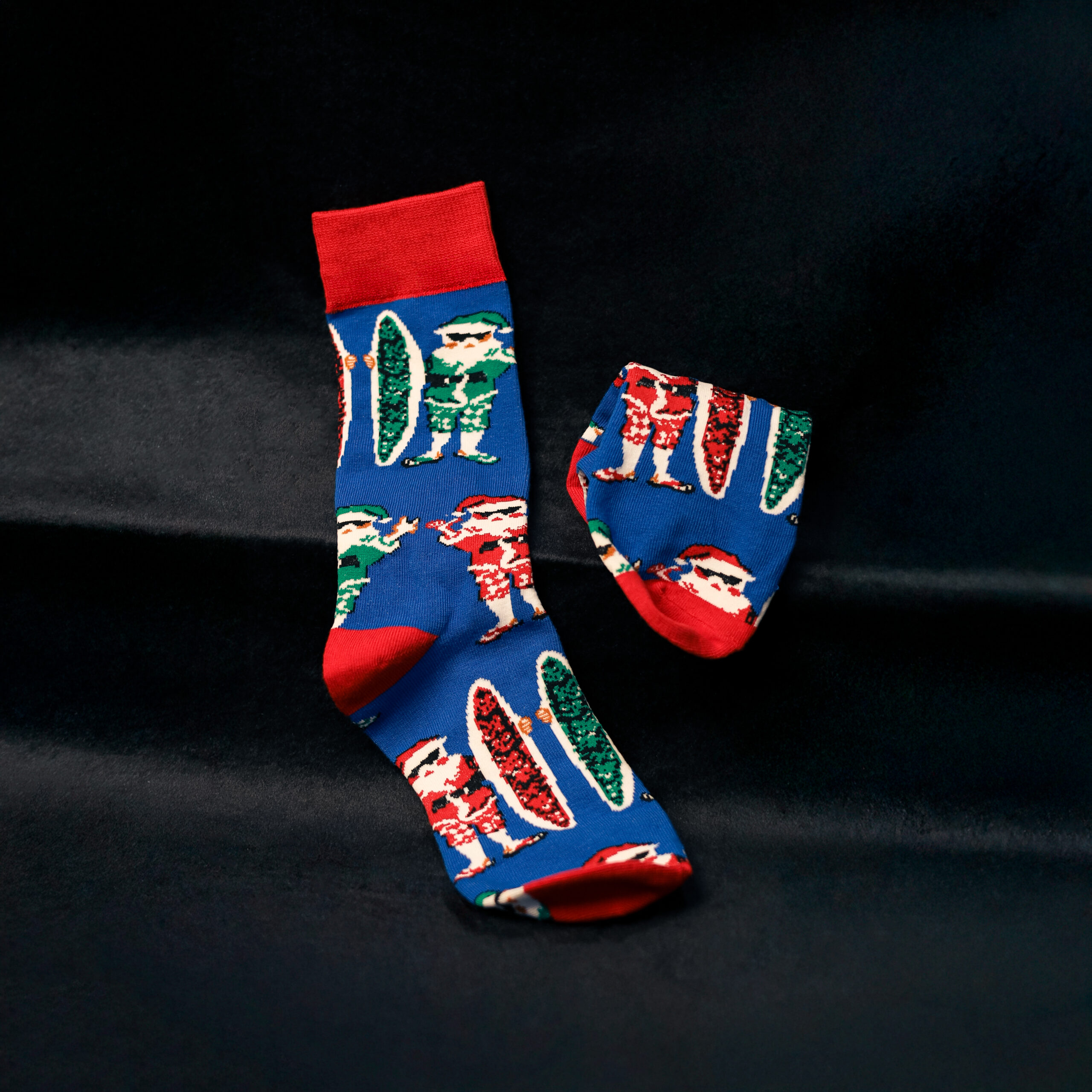 Colourful Santa Socks