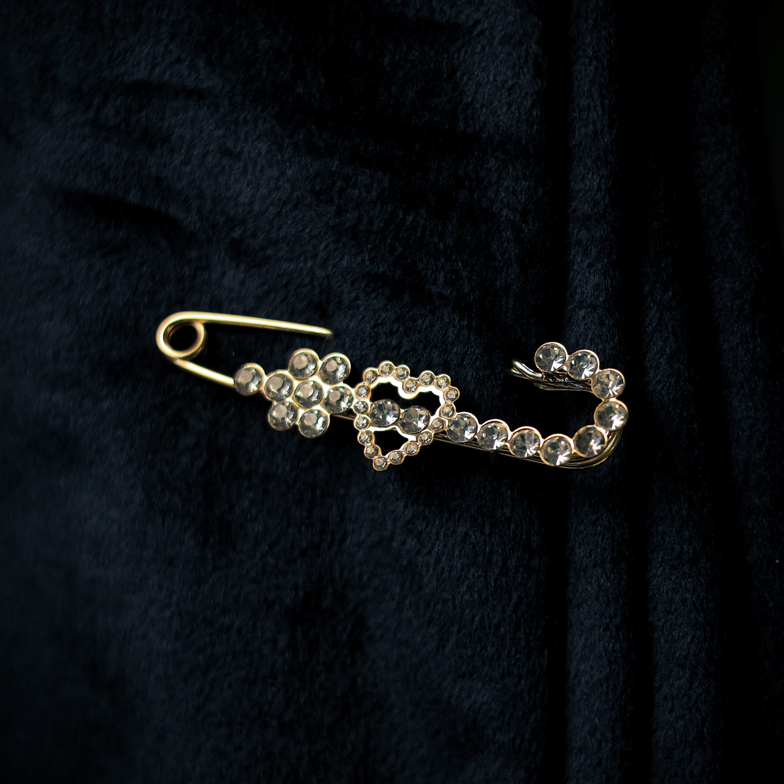 Flower Sparkle Saree Pin